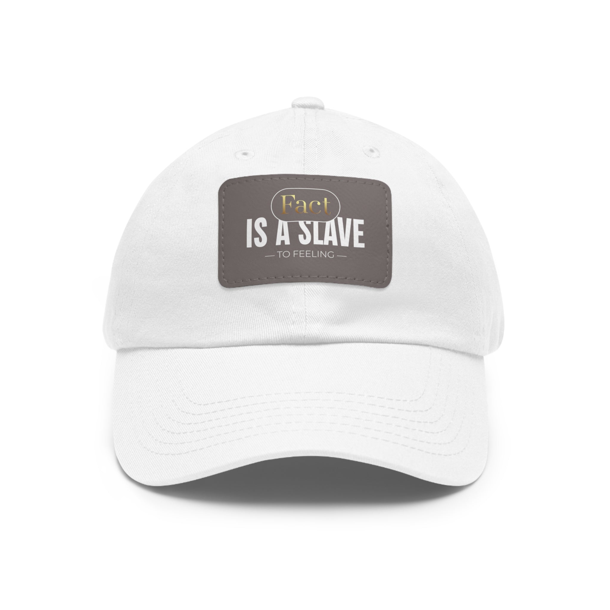 fact Is A Slave Dad Hat with Leather Patch (Rectangle)