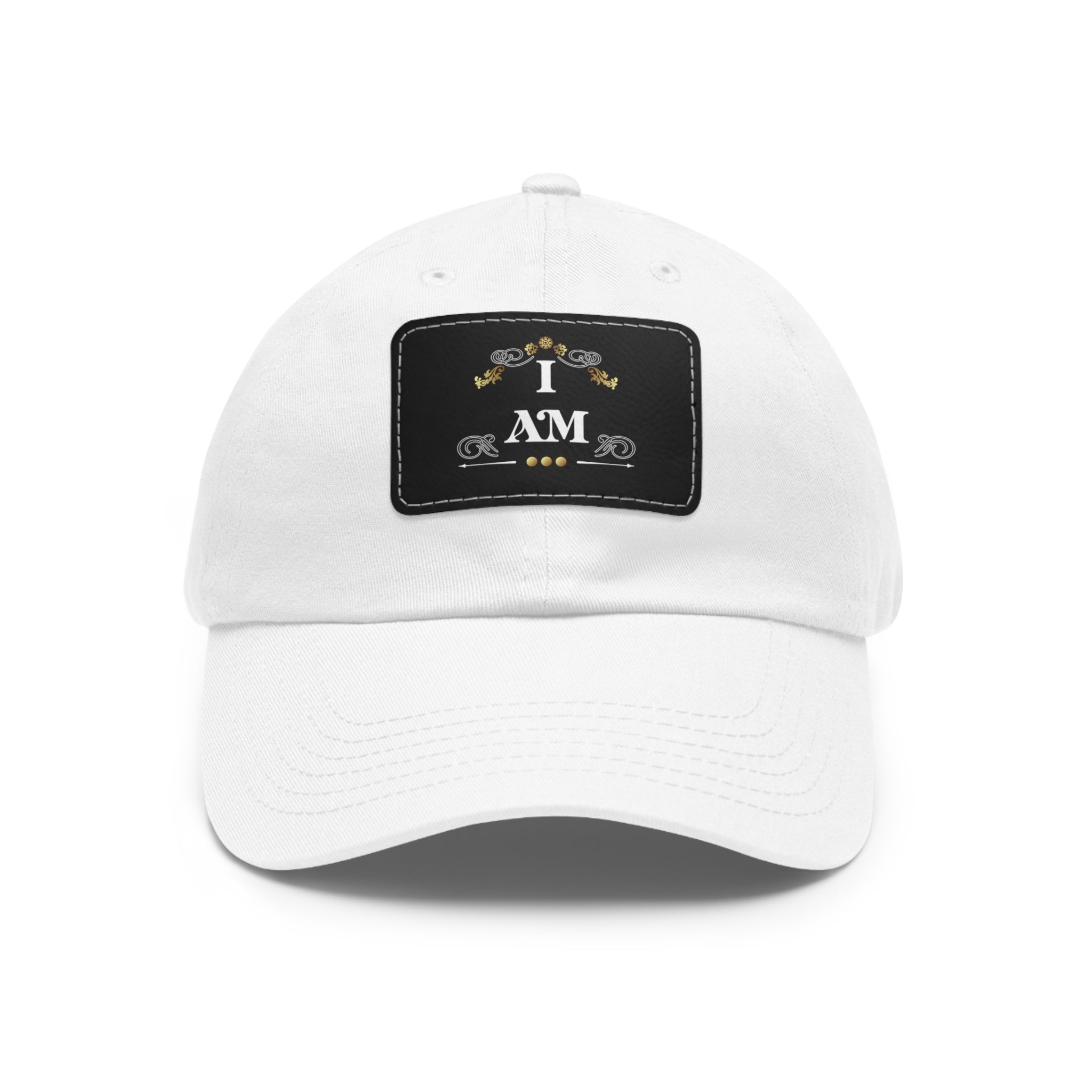 I amDad Hat with Leather Patch (Rectangle)
