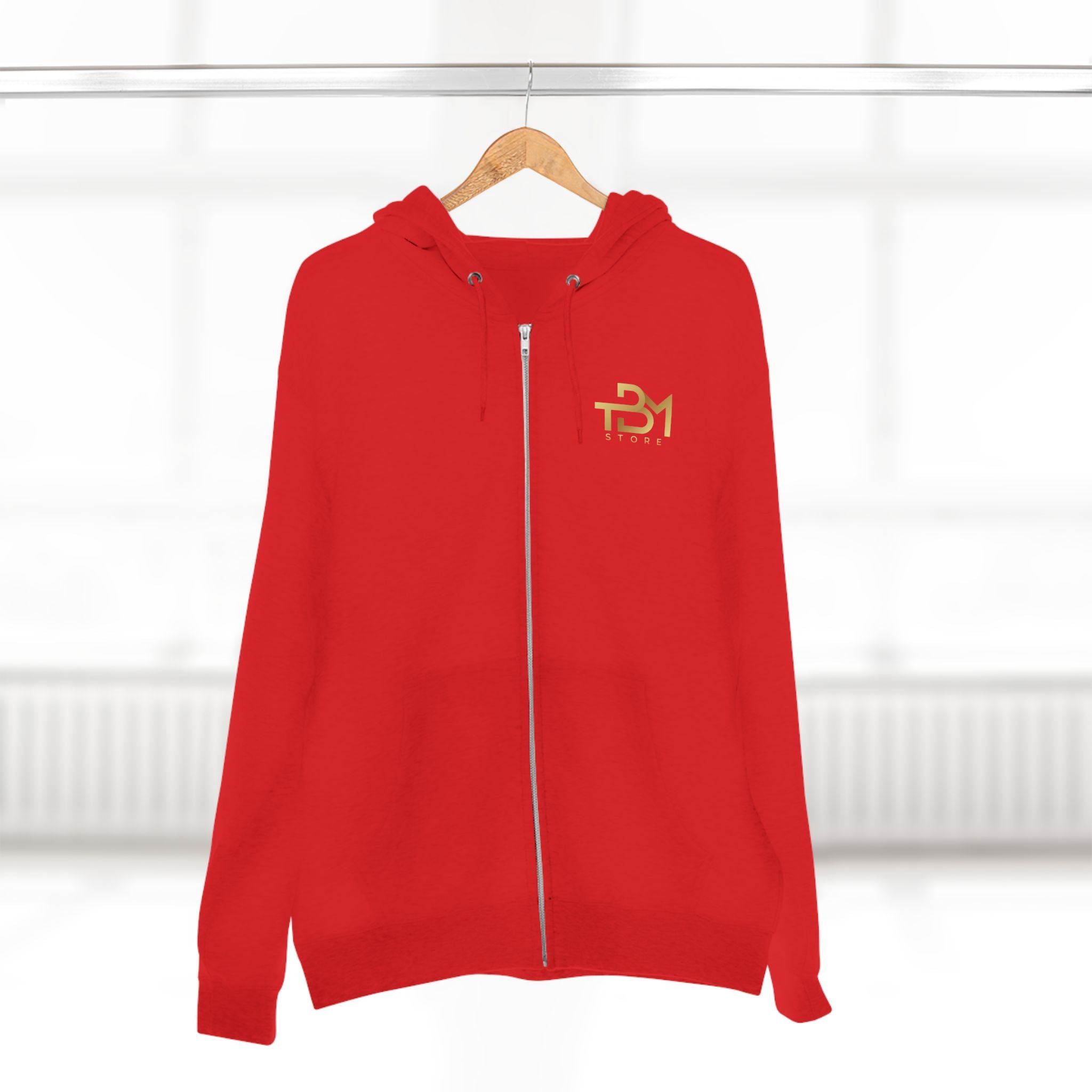 Zip Hoodie β Golden Eye Graphic Zip-Up Hoodie with Inspirational Text Printify