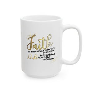 The Unlimited Power of Faith & Doubt - Inspirational White Ceramic Mug, (11oz, 15oz) Printify