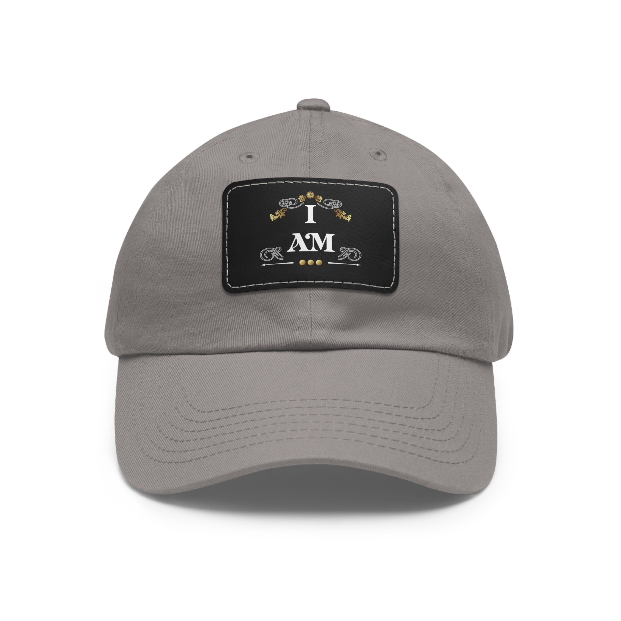 I amDad Hat with Leather Patch (Rectangle)
