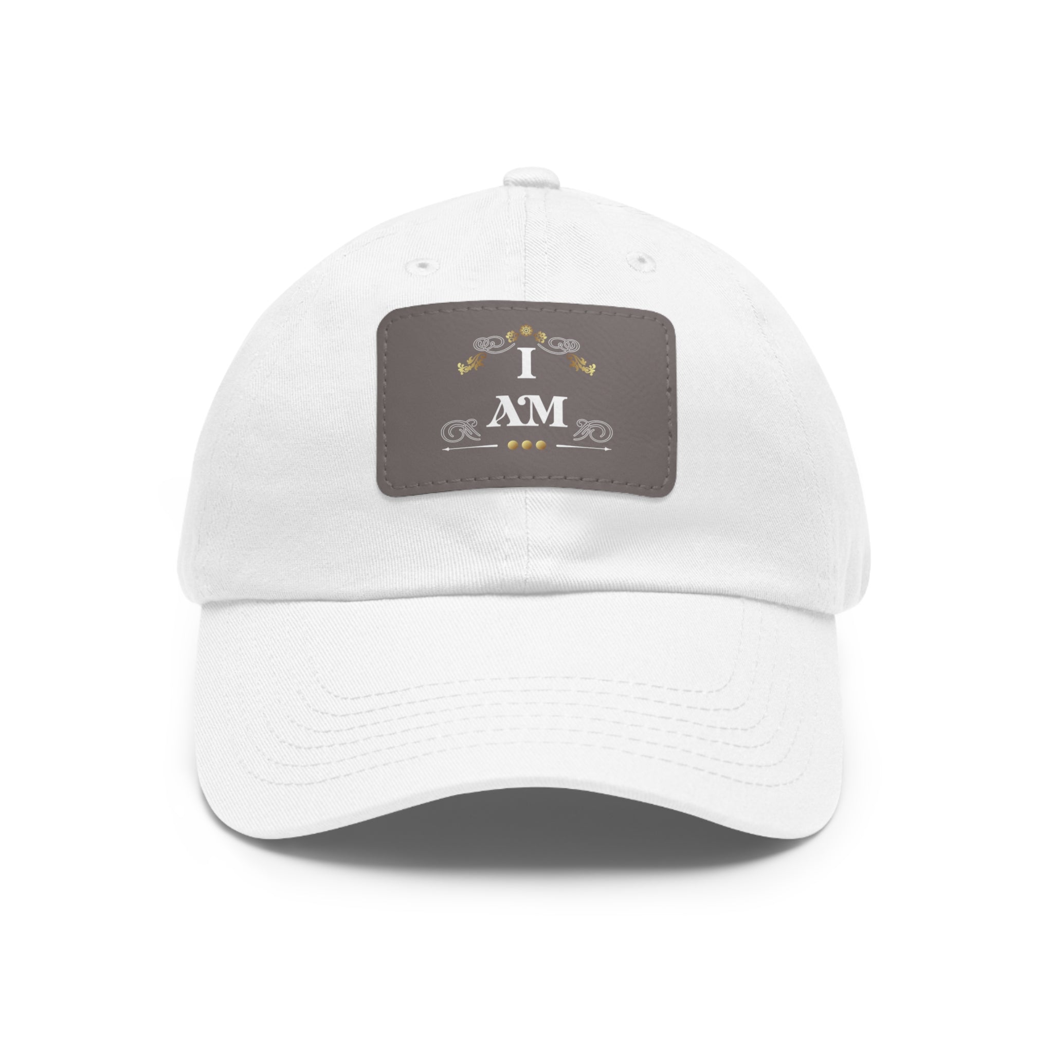 I amDad Hat with Leather Patch (Rectangle)