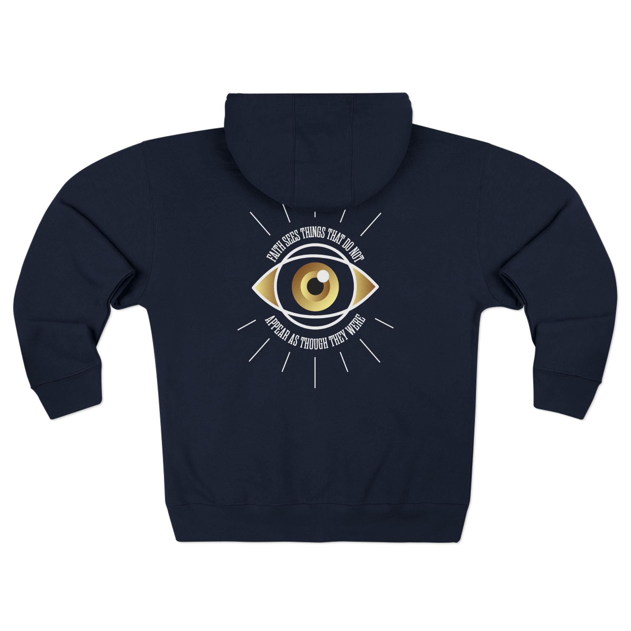 All - Seeing Eye Zip Hoodie β Mystical Gold Graphic Zip - Up - TBM
