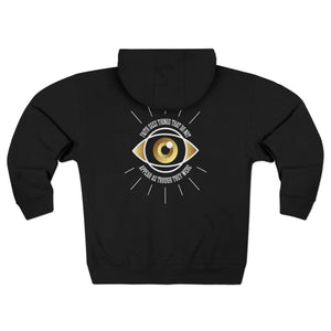 All - Seeing Eye Zip Hoodie — Mystical Gold Graphic Zip - Up - TBM