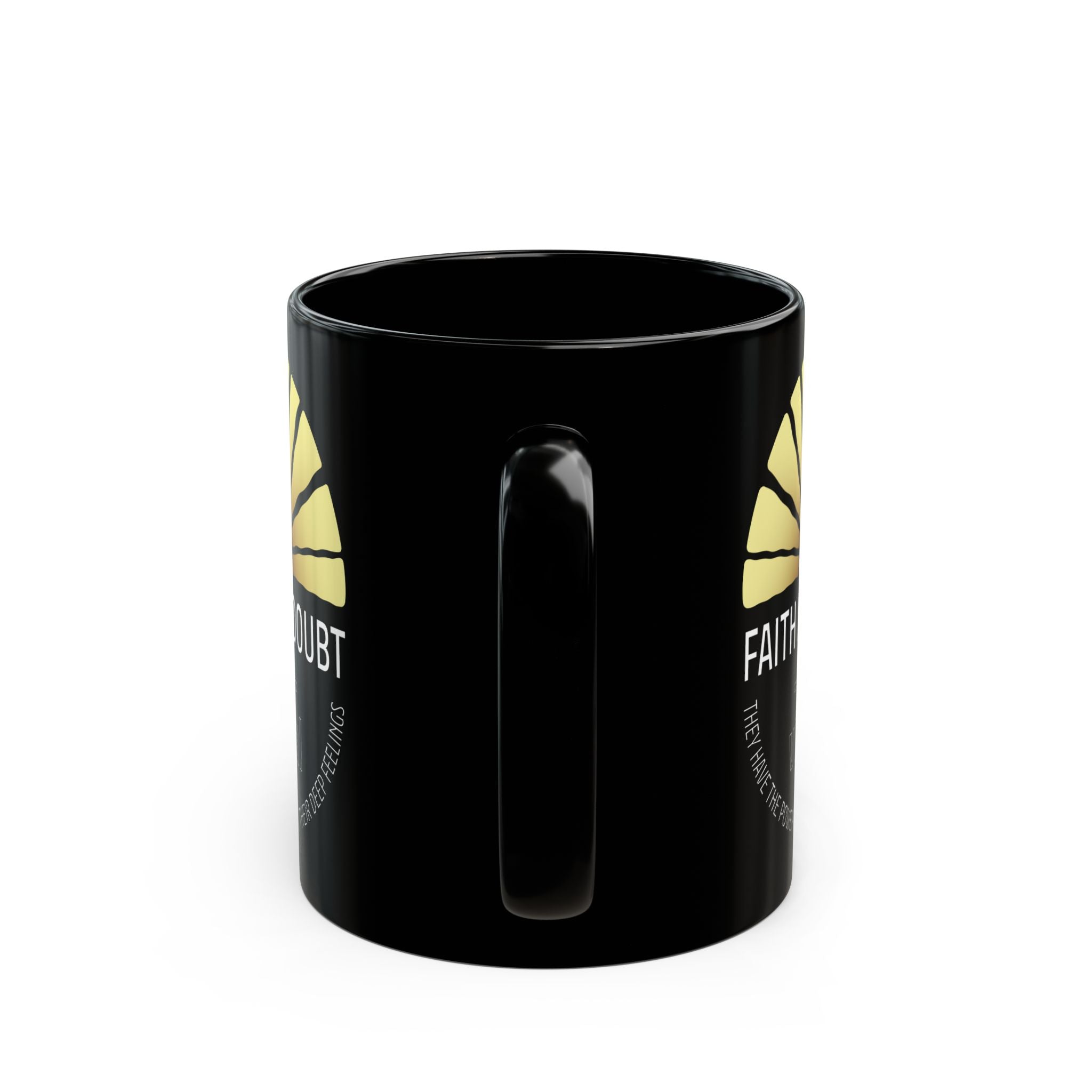 Faith and Doubt Mug — 'Faith and Doubt are Visceral' Inspirational Black Coffee Cup - TBM