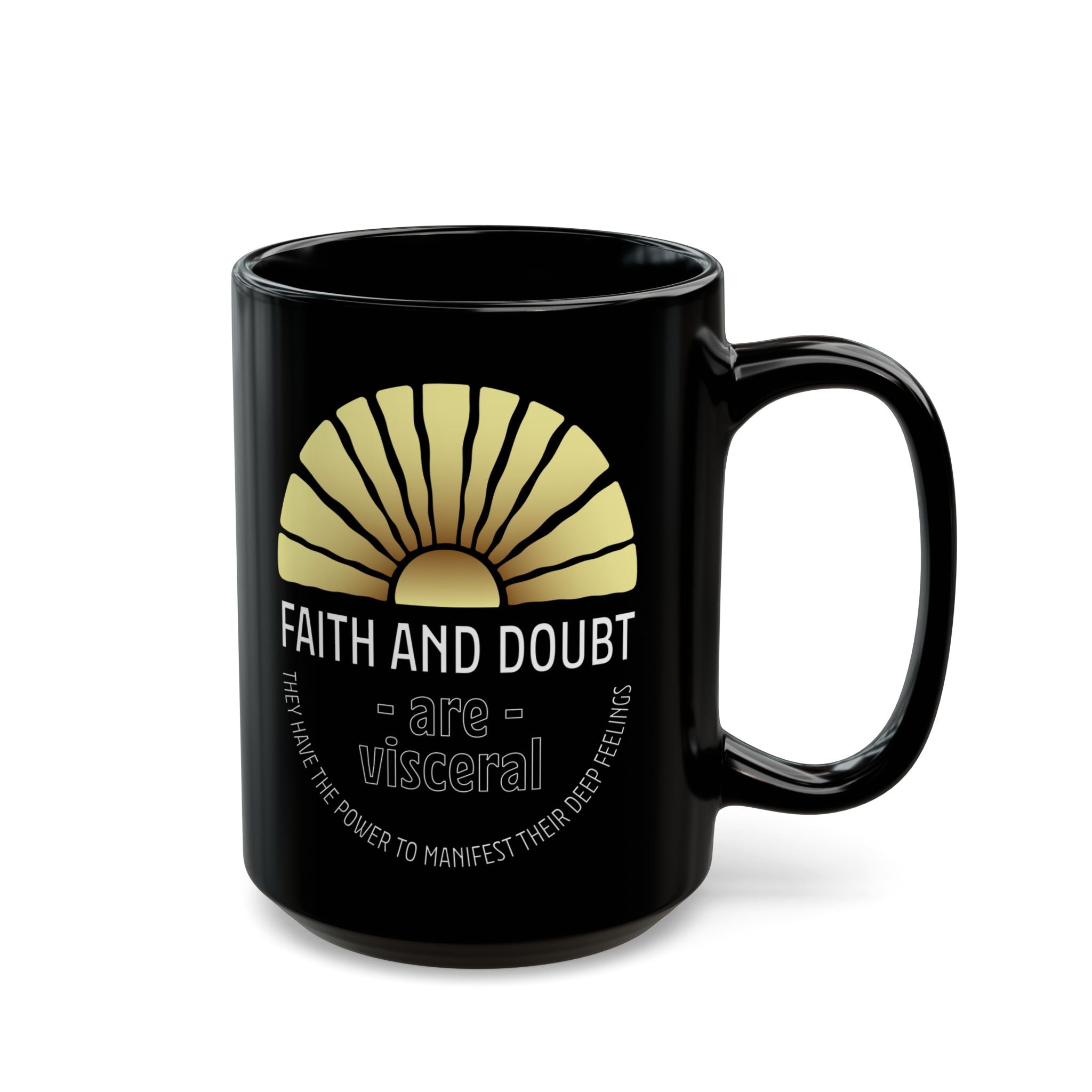 Faith & Doubt Ceramic Mug β Inspirational 15oz Coffee & Tea Cup - TBM