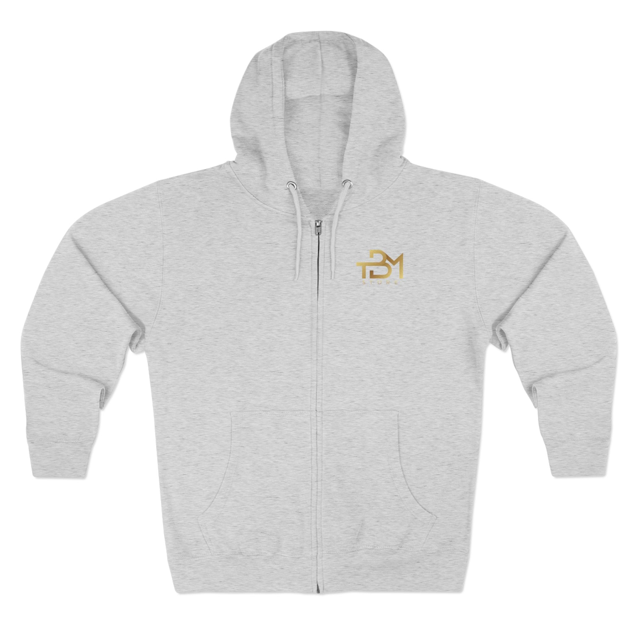 Faith Over Fear Zip Hoodie β 'My Daily Action Is Faith, Not Fear' Hooded Zip - Up - TBM