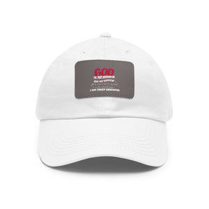 GOD Dad Hat with Leather Patch (Rectangle) - TBM