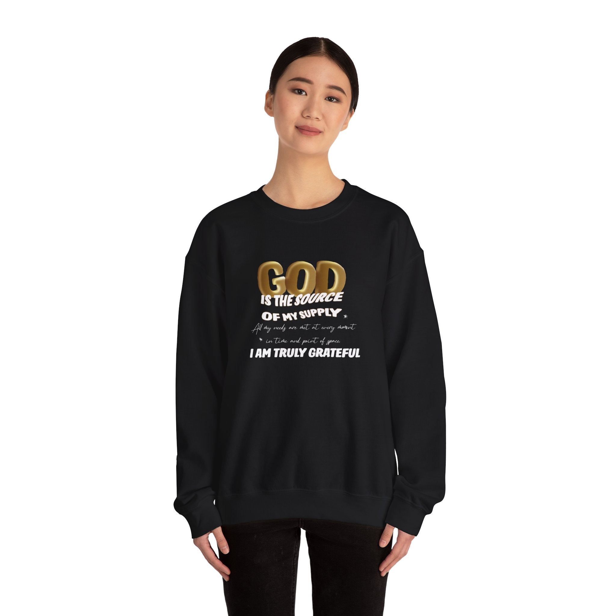 GOD is the Source Unisex Heavy Blend™ Crewneck Sweatshirt - TBM