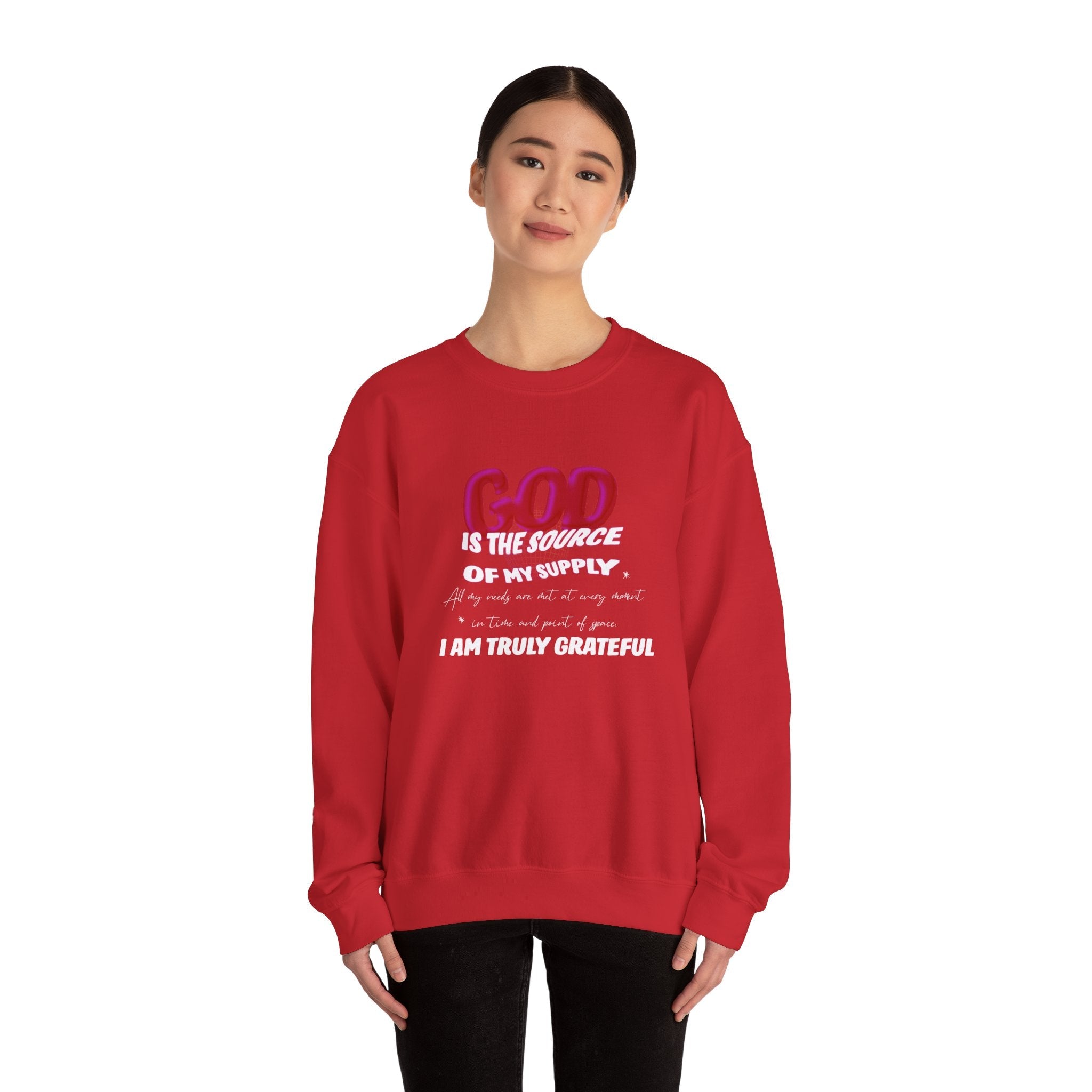 GOD is the Source Unisex Heavy Blend™ Crewneck Sweatshirt - TBM