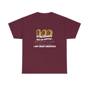 GOD is the source Unisex Heavy Cotton Tee - TBM