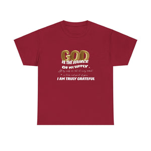 GOD is the source Unisex Heavy Cotton Tee - TBM