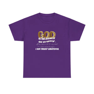 GOD is the source Unisex Heavy Cotton Tee - TBM