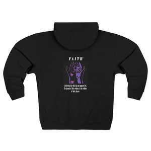 Gold Monogram Zip Hoodie — Minimal Logo White Full - Zip Hooded Sweatshirt - TBM