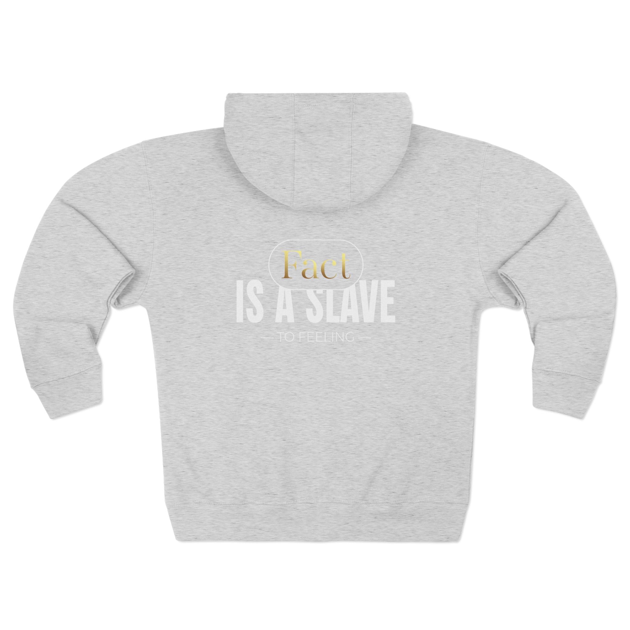 Hoodie β "Fact Is A Slave" Zip Hoodie with Gold Accent - TBM