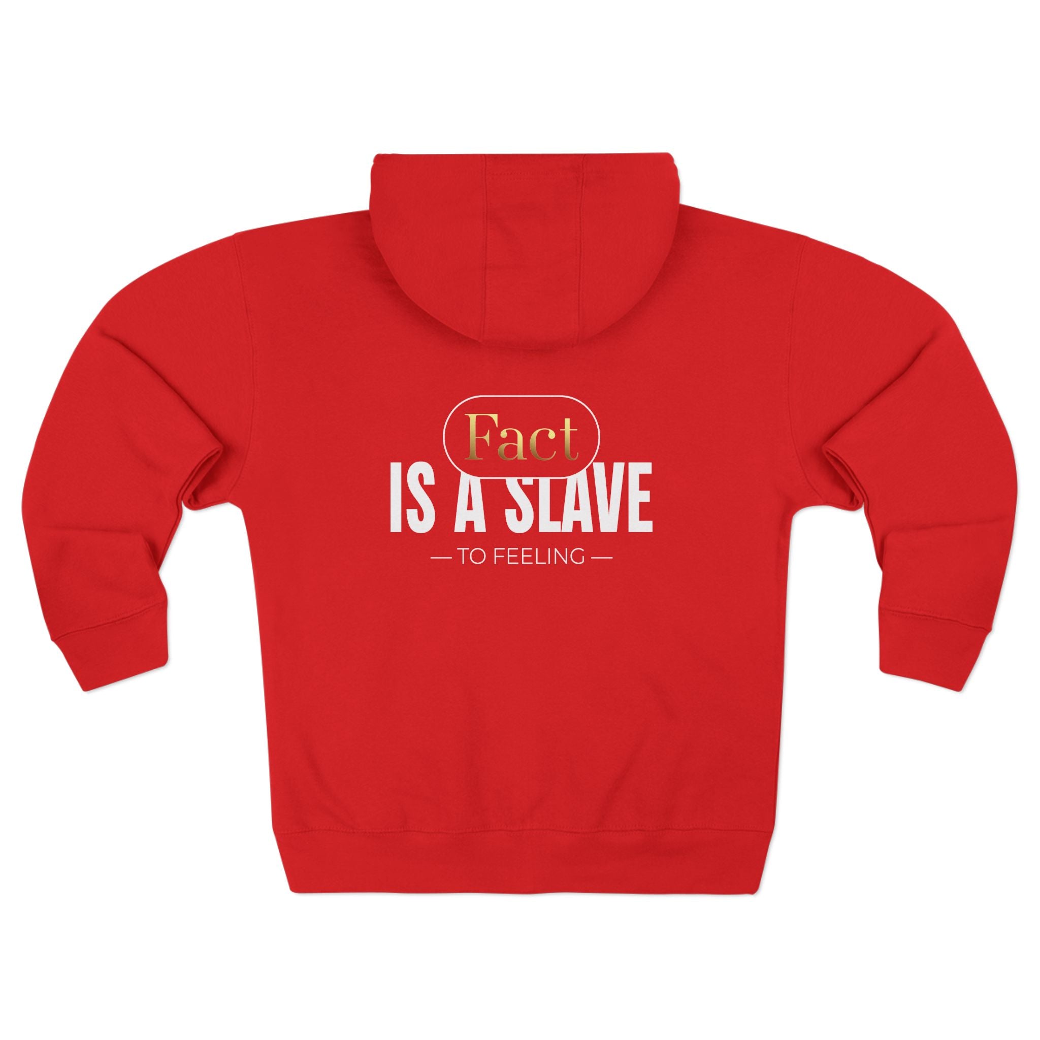 Hoodie β "Fact Is A Slave" Zip Hoodie with Gold Accent - TBM