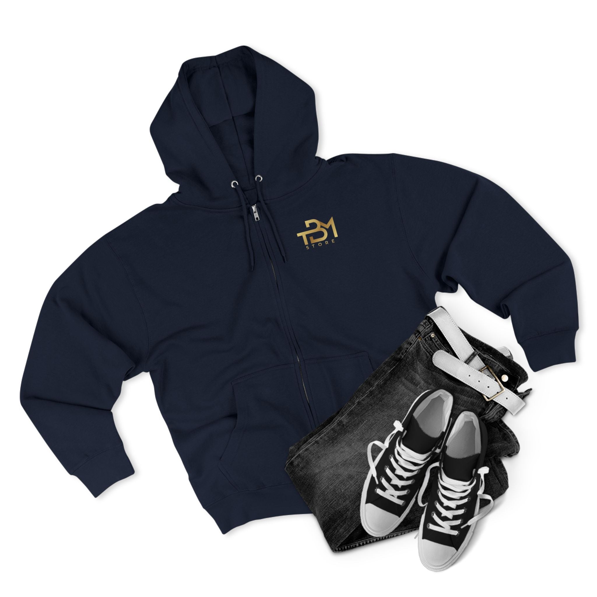 Hoodie β "Fact Is A Slave" Zip Hoodie with Gold Accent - TBM