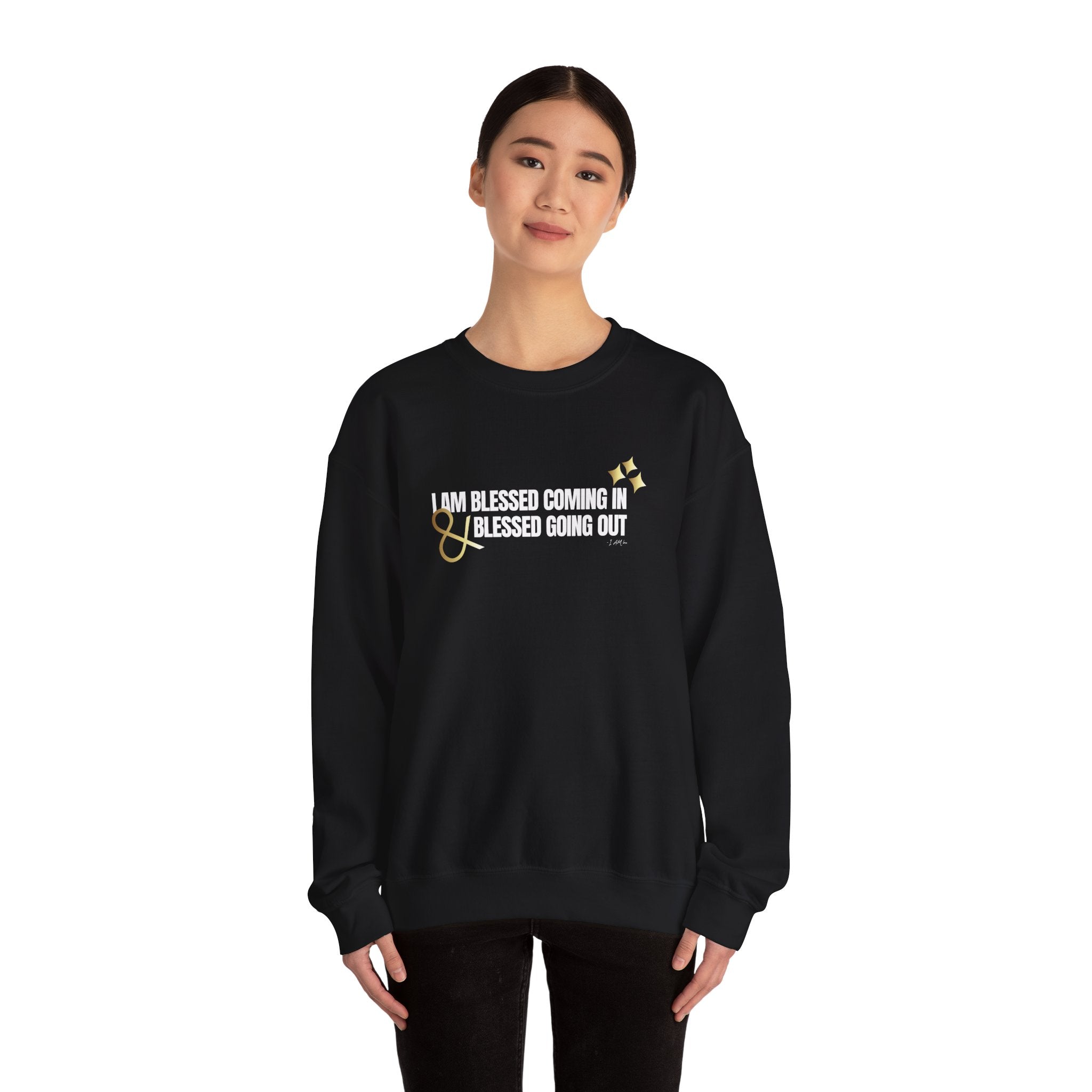 I Am Blessed Coming in Unisex Heavy Blend™ Crewneck Sweatshirt - TBM