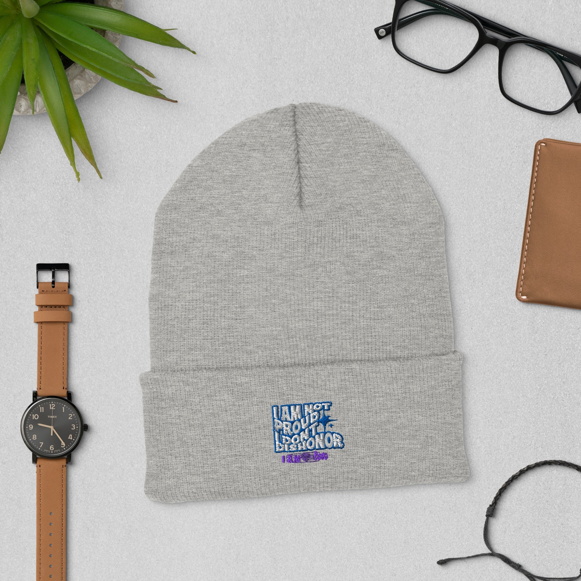 I Am Not Proud Cuffed Beanie - TBM