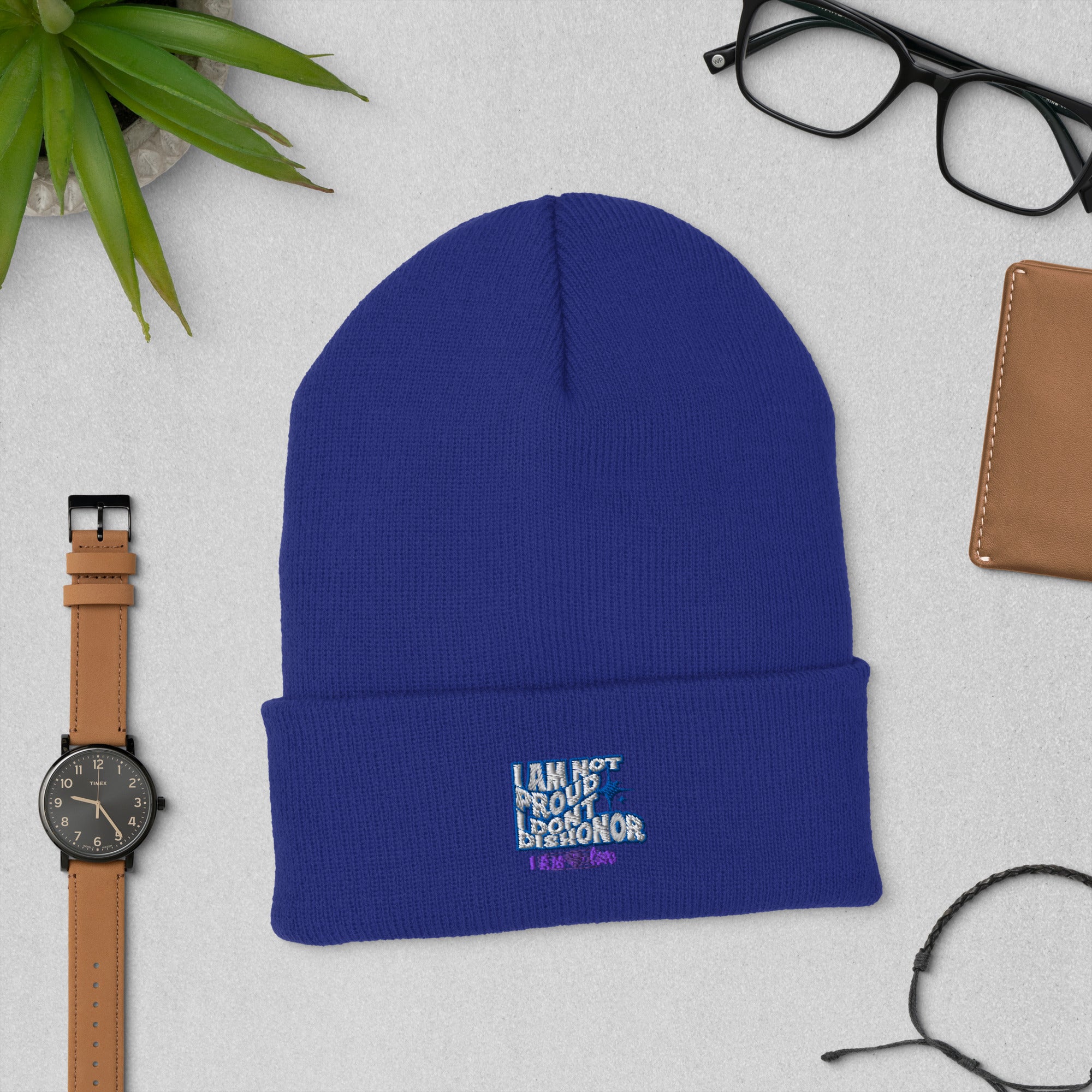 I Am Not Proud Cuffed Beanie - TBM