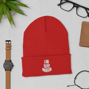 I am truly Graetful Cuffed Beanie - TBM