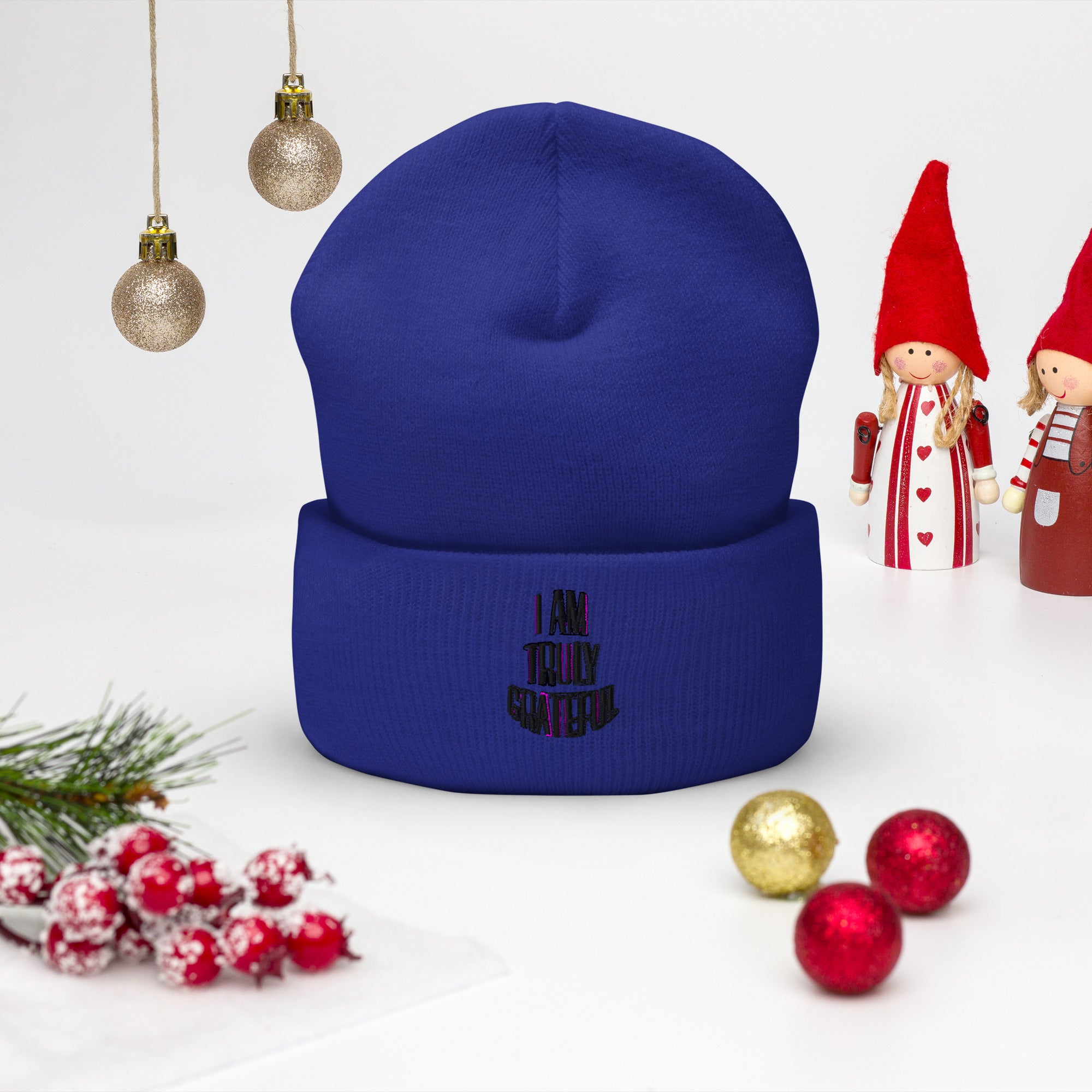 I AM TRULY GRATEFUL Cuffed Beanie - TBM