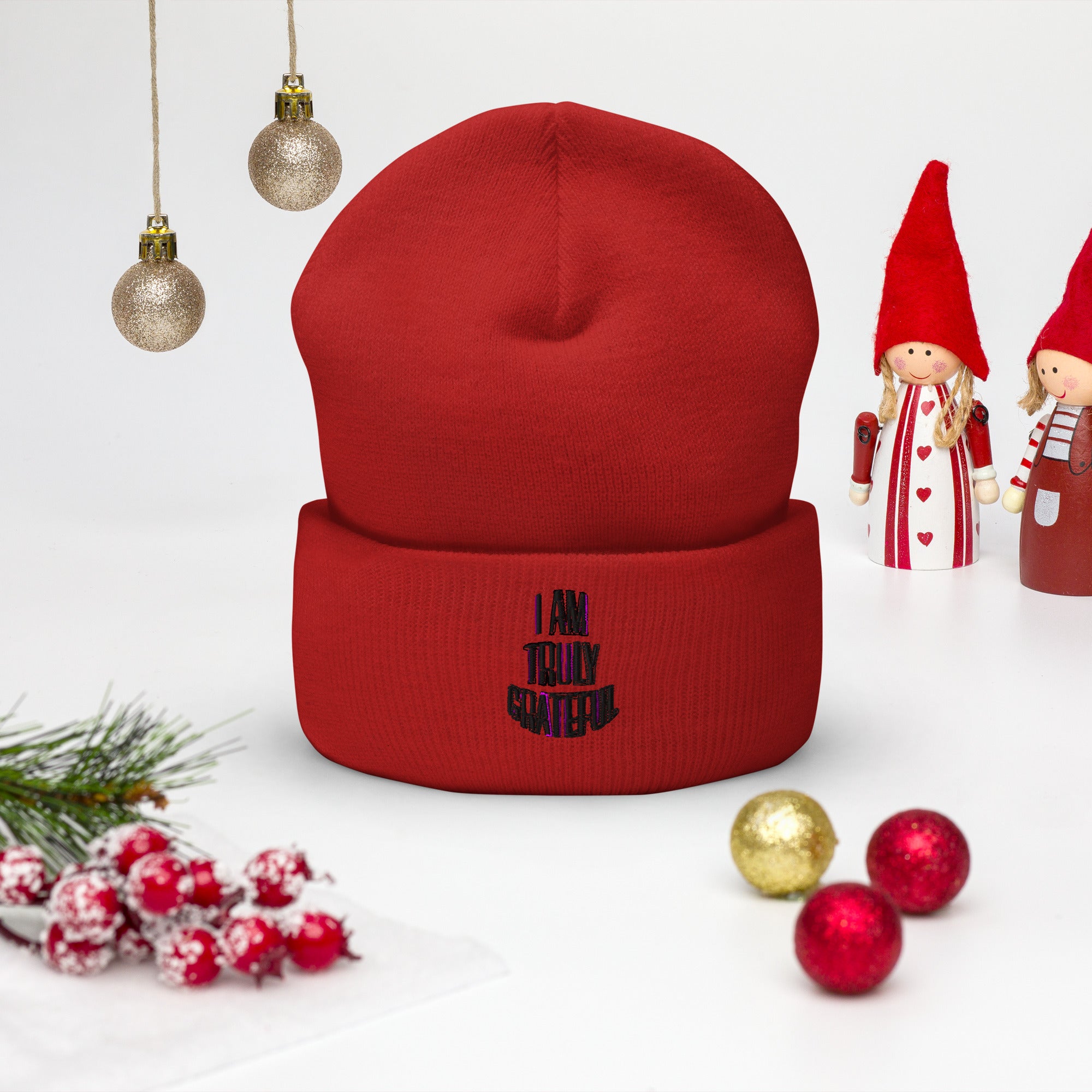 I AM TRULY GRATEFUL Cuffed Beanie - TBM