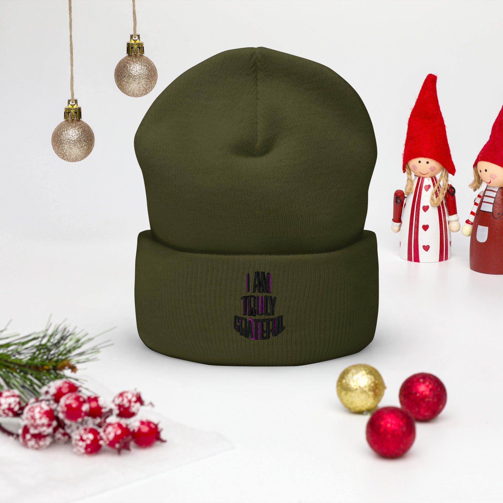 I AM TRULY GRATEFUL Cuffed Beanie - TBM
