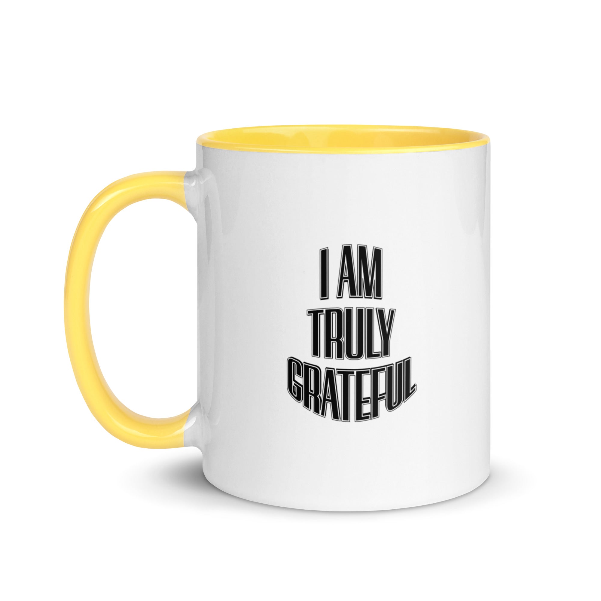 I AM TRULY GRATEFUL Mug with Color Inside - TBM
