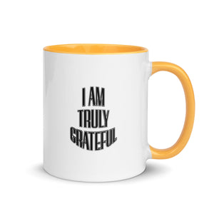 I AM TRULY GRATEFUL Mug with Color Inside - TBM