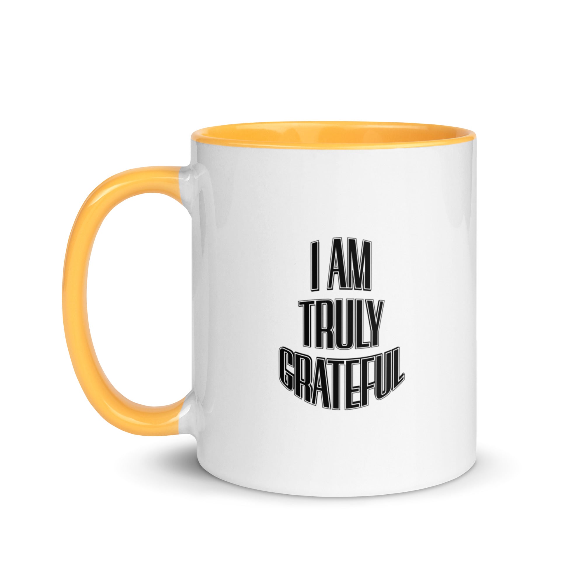 I AM TRULY GRATEFUL Mug with Color Inside - TBM