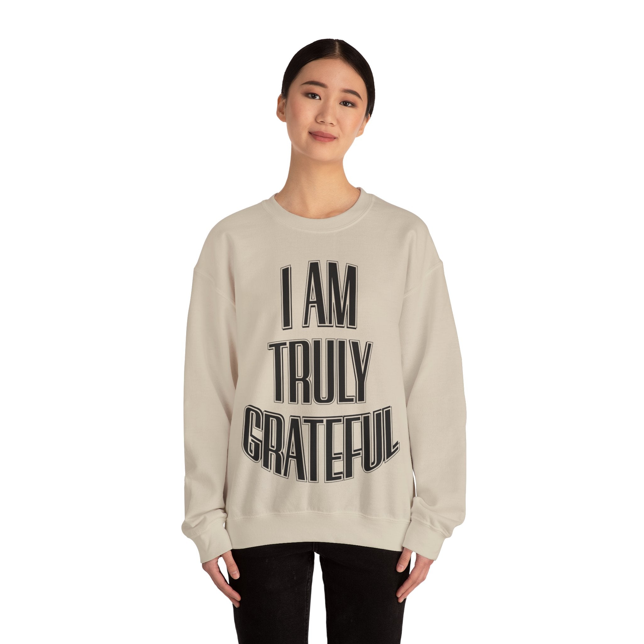 I AM TRULY GRATEFUL Unisex Heavy Blend™ Crewneck Sweatshirt - TBM