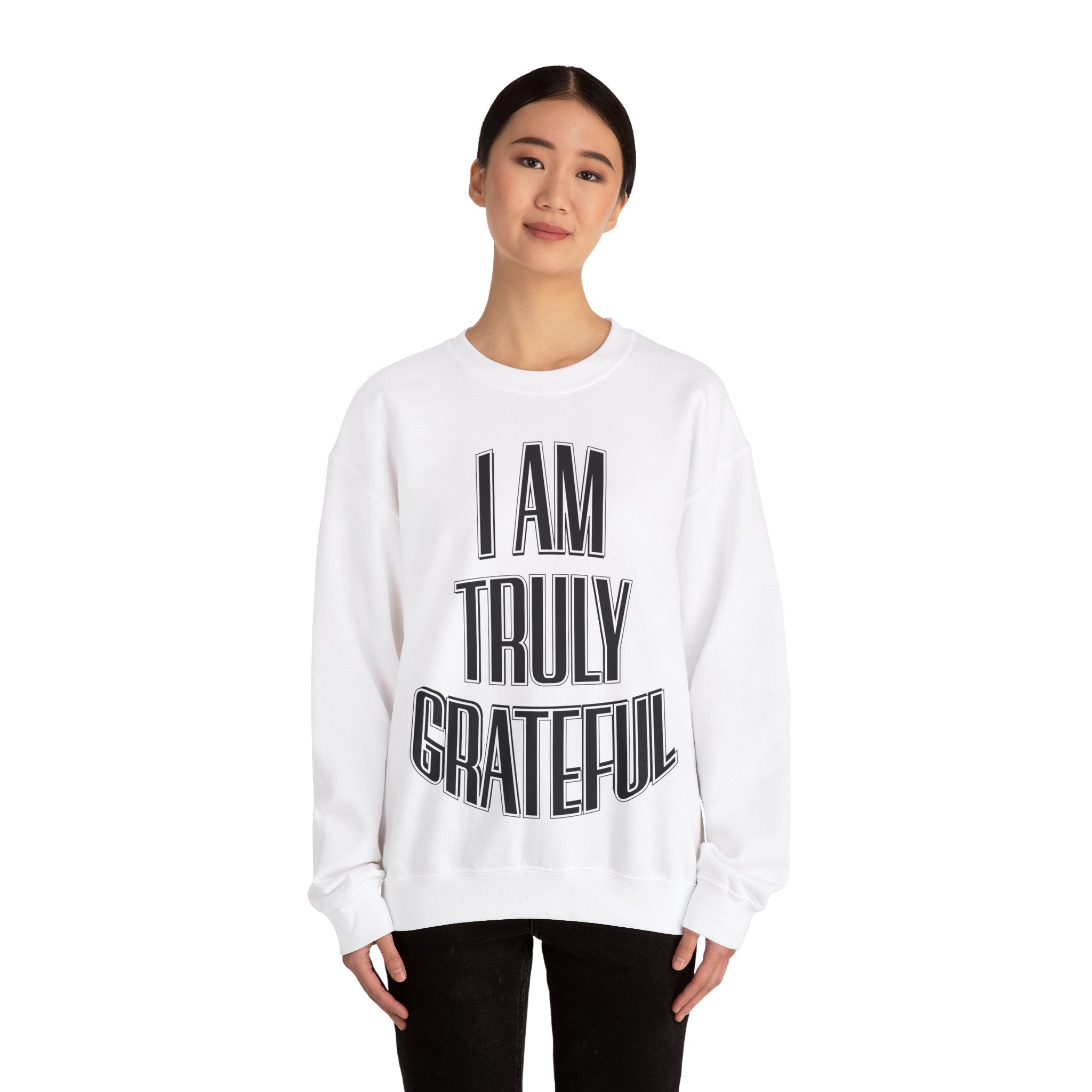 I AM TRULY GRATEFUL Unisex Heavy Blend™ Crewneck Sweatshirt - TBM