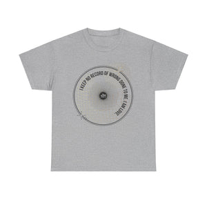 I keep No Record Unisex Heavy Cotton Tee - TBM