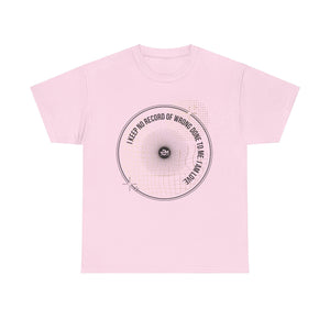 I keep No Record Unisex Heavy Cotton Tee - TBM