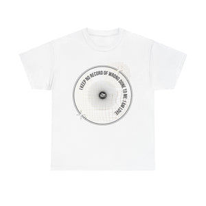 I keep No Record Unisex Heavy Cotton Tee - TBM