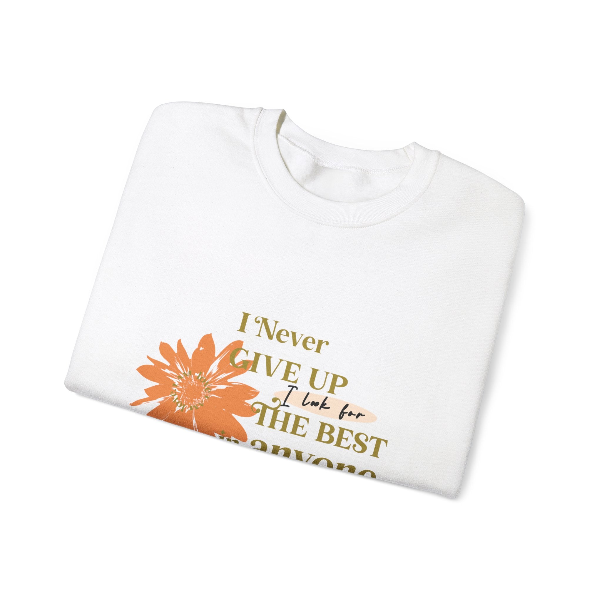 I Never Give Up Unisex Heavy Blend™ Crewneck Sweatshirt - TBM