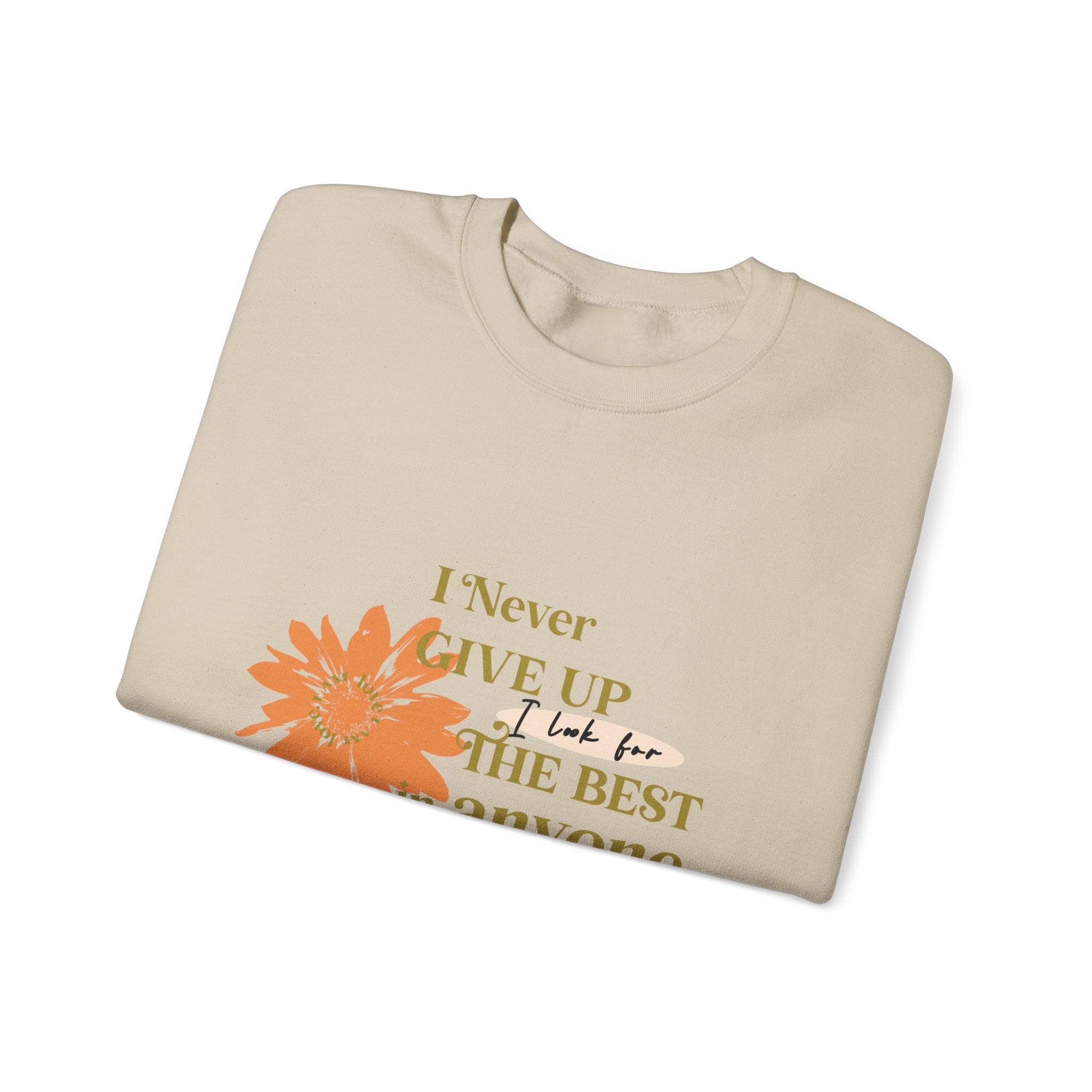 I Never Give Up Unisex Heavy Blend™ Crewneck Sweatshirt - TBM