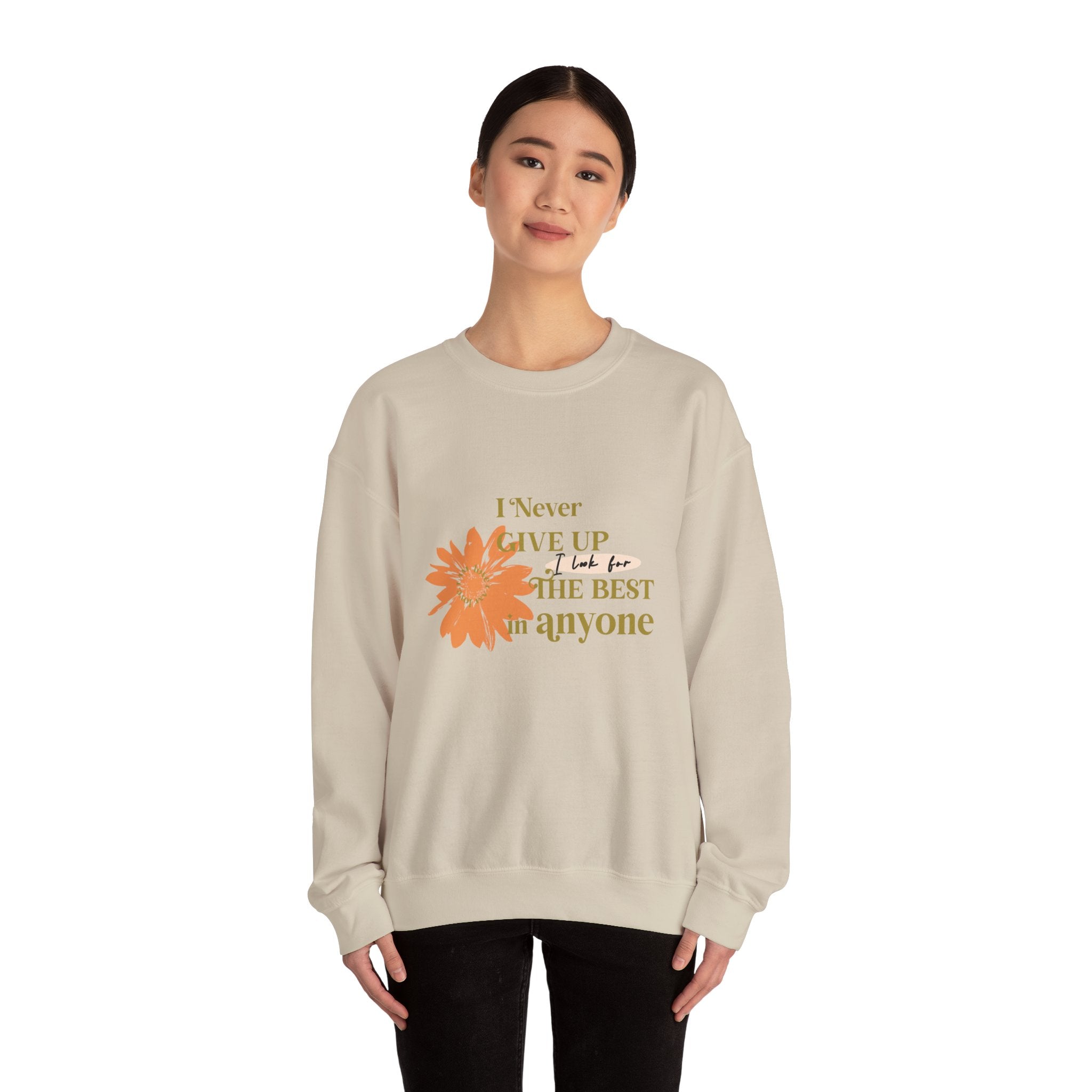 I Never Give Up Unisex Heavy Blend™ Crewneck Sweatshirt - TBM