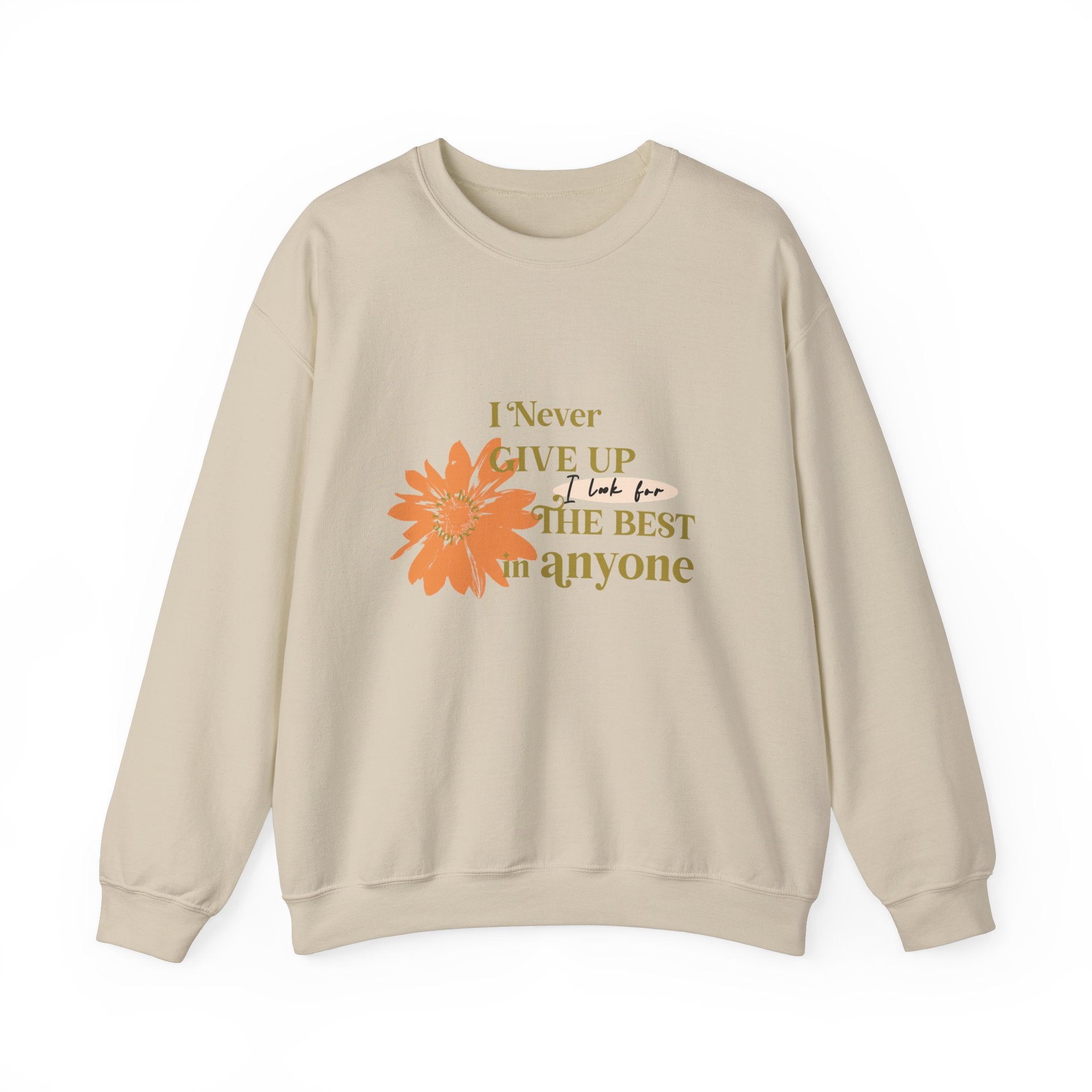 I Never Give Up Unisex Heavy Blend™ Crewneck Sweatshirt - TBM