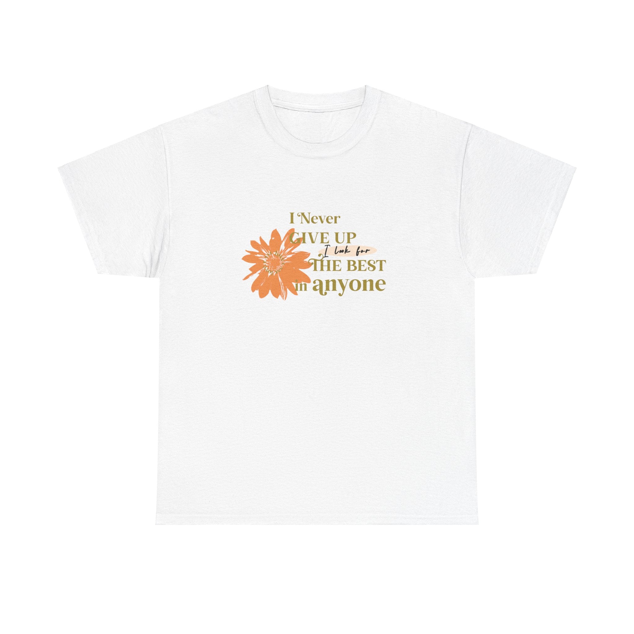 I Never give up Unisex Heavy Cotton Tee - TBM