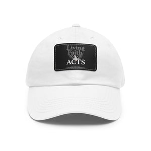 Living faith Dad Hat with Leather Patch (Rectangle) - TBM