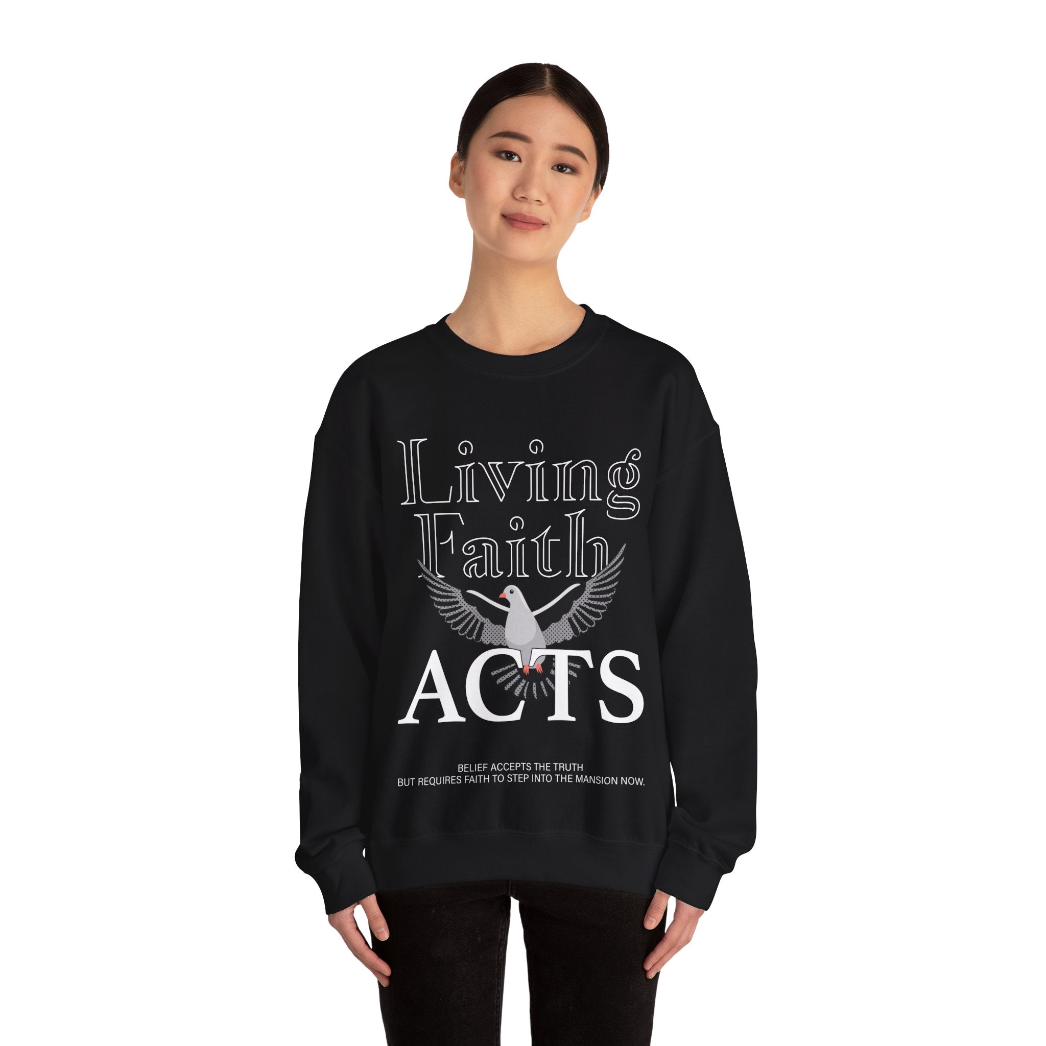 Living Faith Unisex Heavy Blend™ Crewneck Sweatshirt - TBM