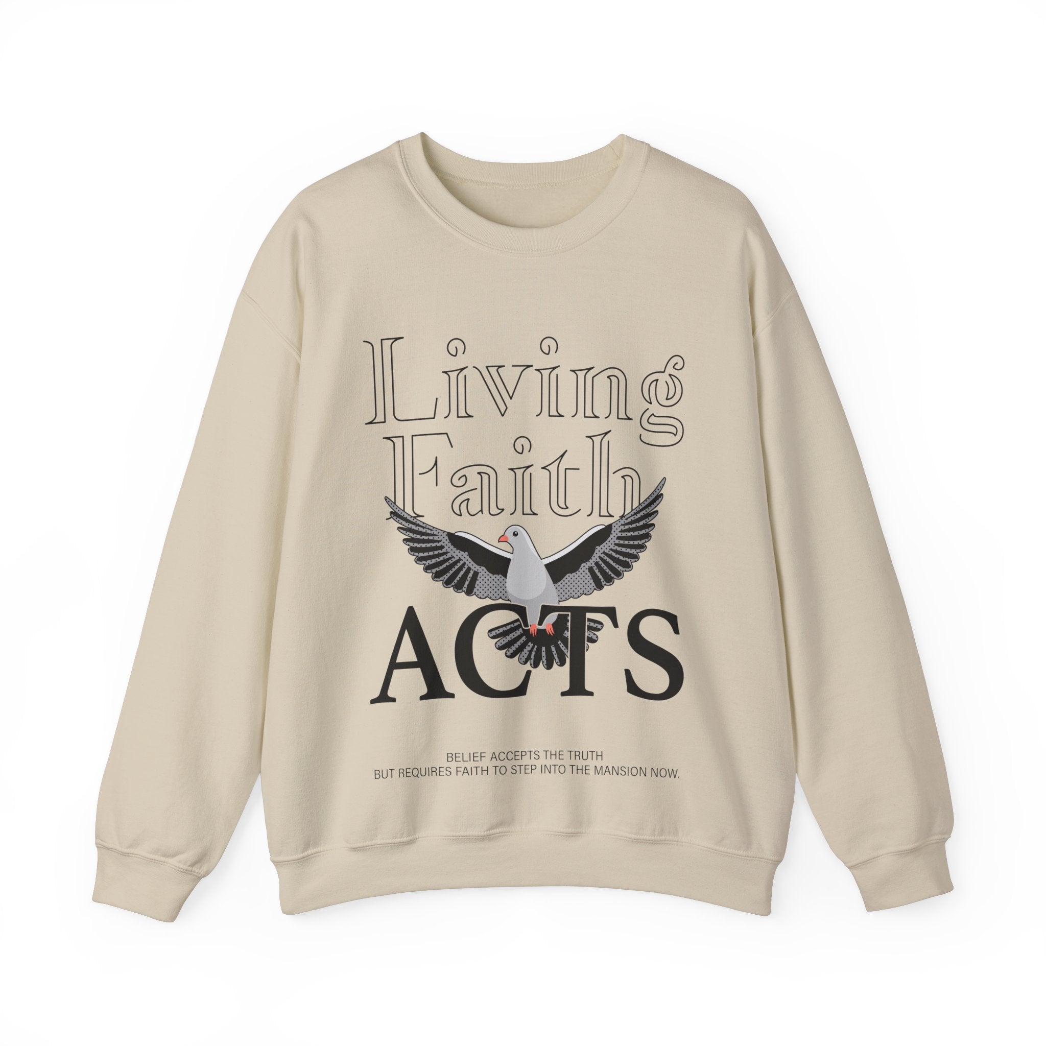 Living faith Unisex Heavy Blend™ Crewneck Sweatshirt - TBM
