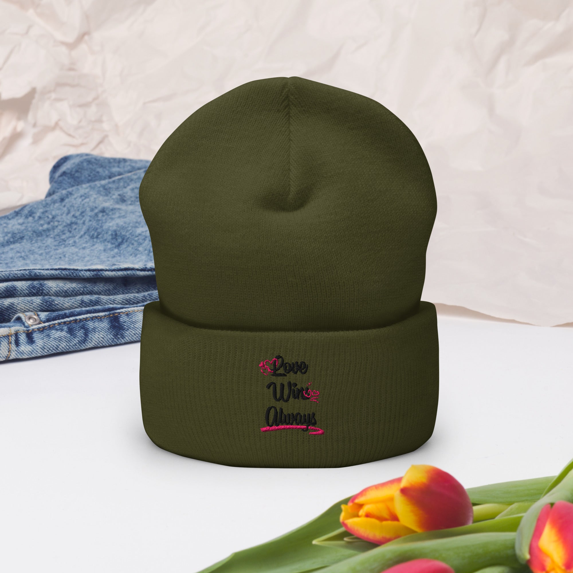 Love Win Always Cuffed Beanie - TBM