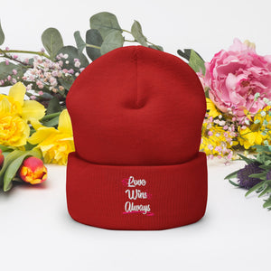 Love Win Always Cuffed Beanie - TBM