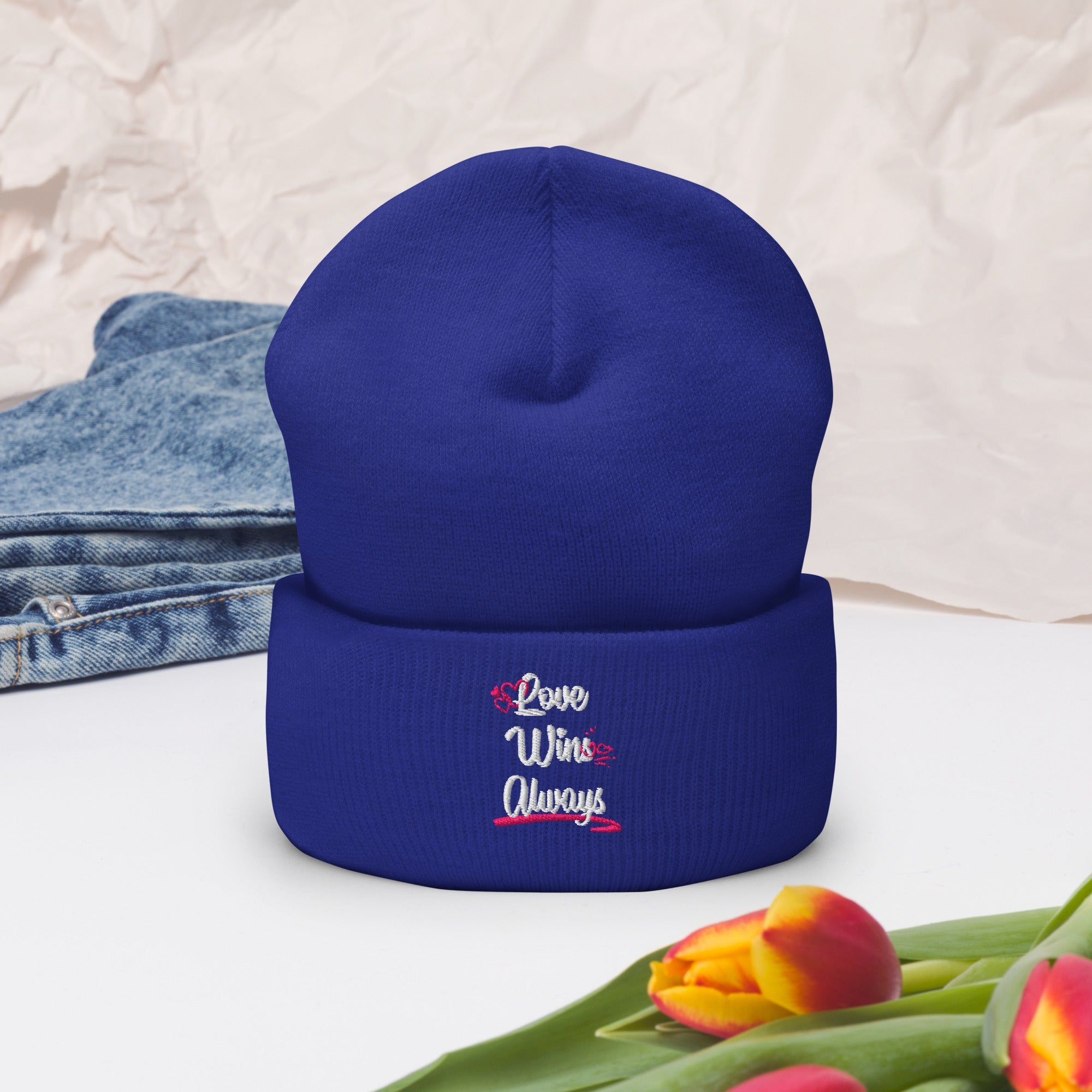 Love Win Always Cuffed Beanie - TBM