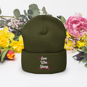 Love Win Always Cuffed Beanie - TBM