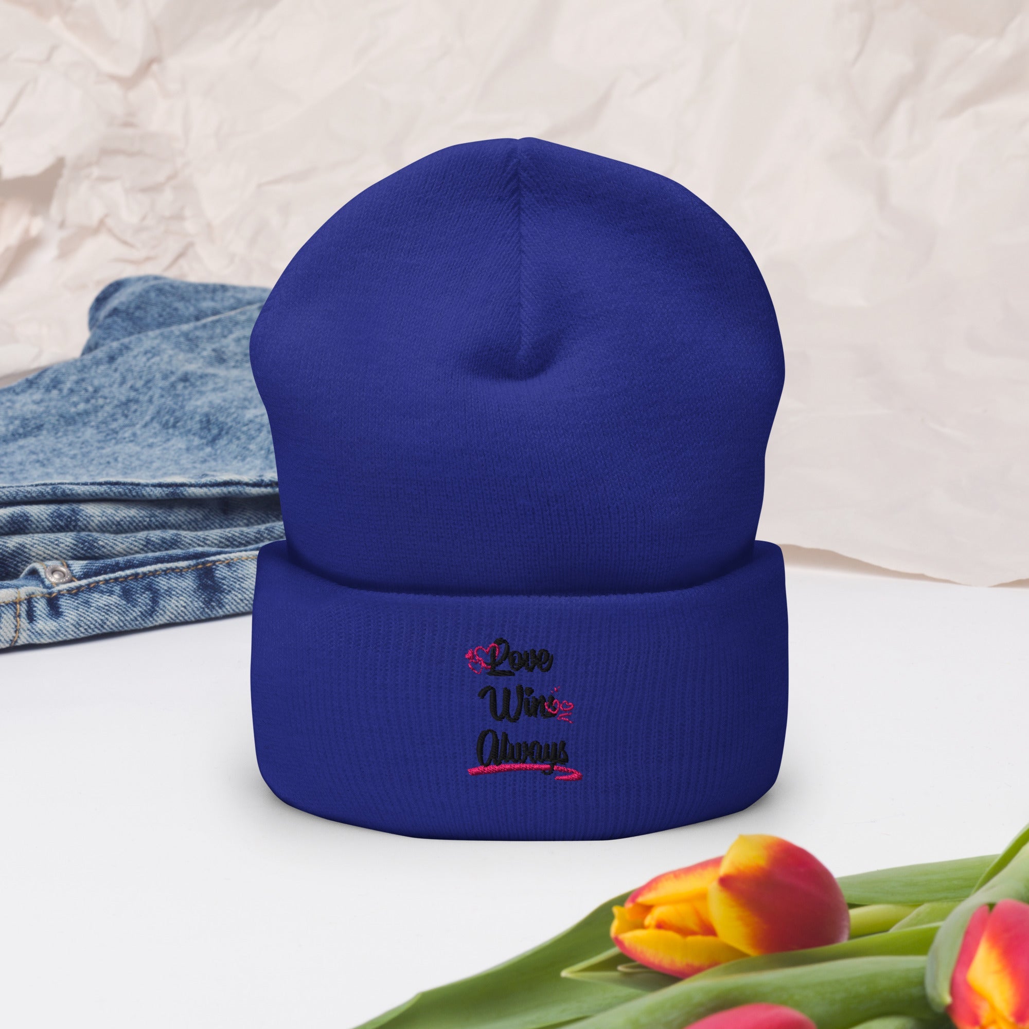 Love Win Always Cuffed Beanie - TBM