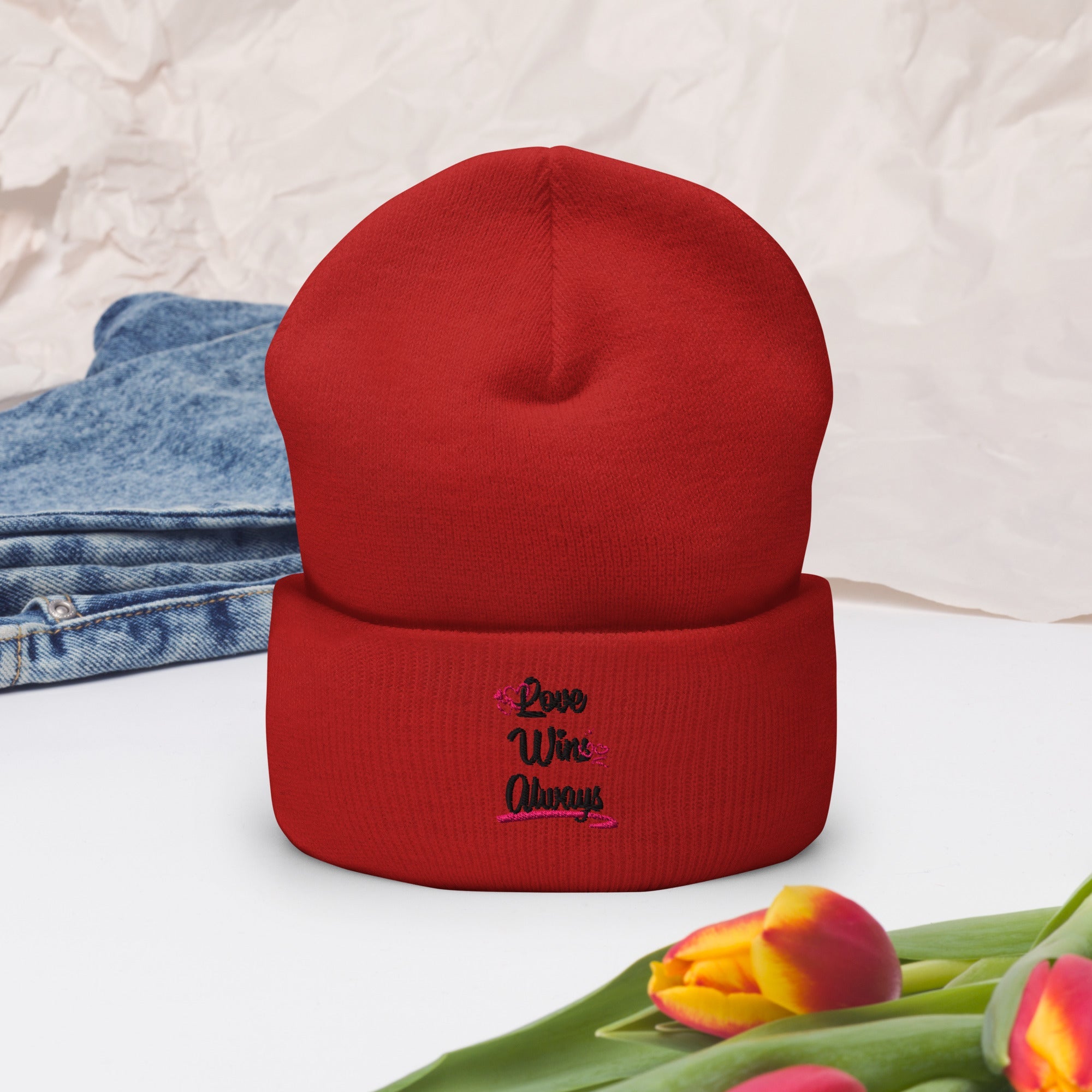 Love Win Always Cuffed Beanie - TBM